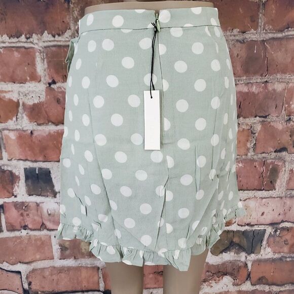 NWT CAPULET - Madeline Skirt Green Polka Dot XS - Picture 3 of 7